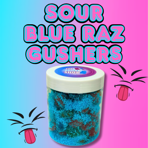 Sour Blue Raz Gushers